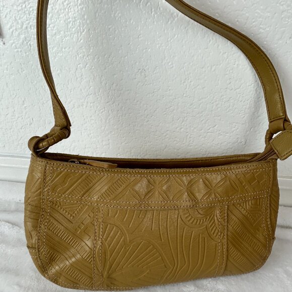 Franco Sarto Shoulder Bag Womens small Yellow hobo Handbag - Picture 4 of 10